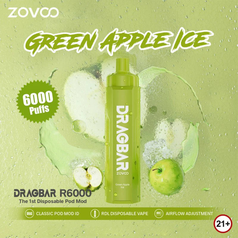NEW!!  ZOVOO  Drag Bar  R6000  6000 Puffs  Disposable Devices - Storm Chaser